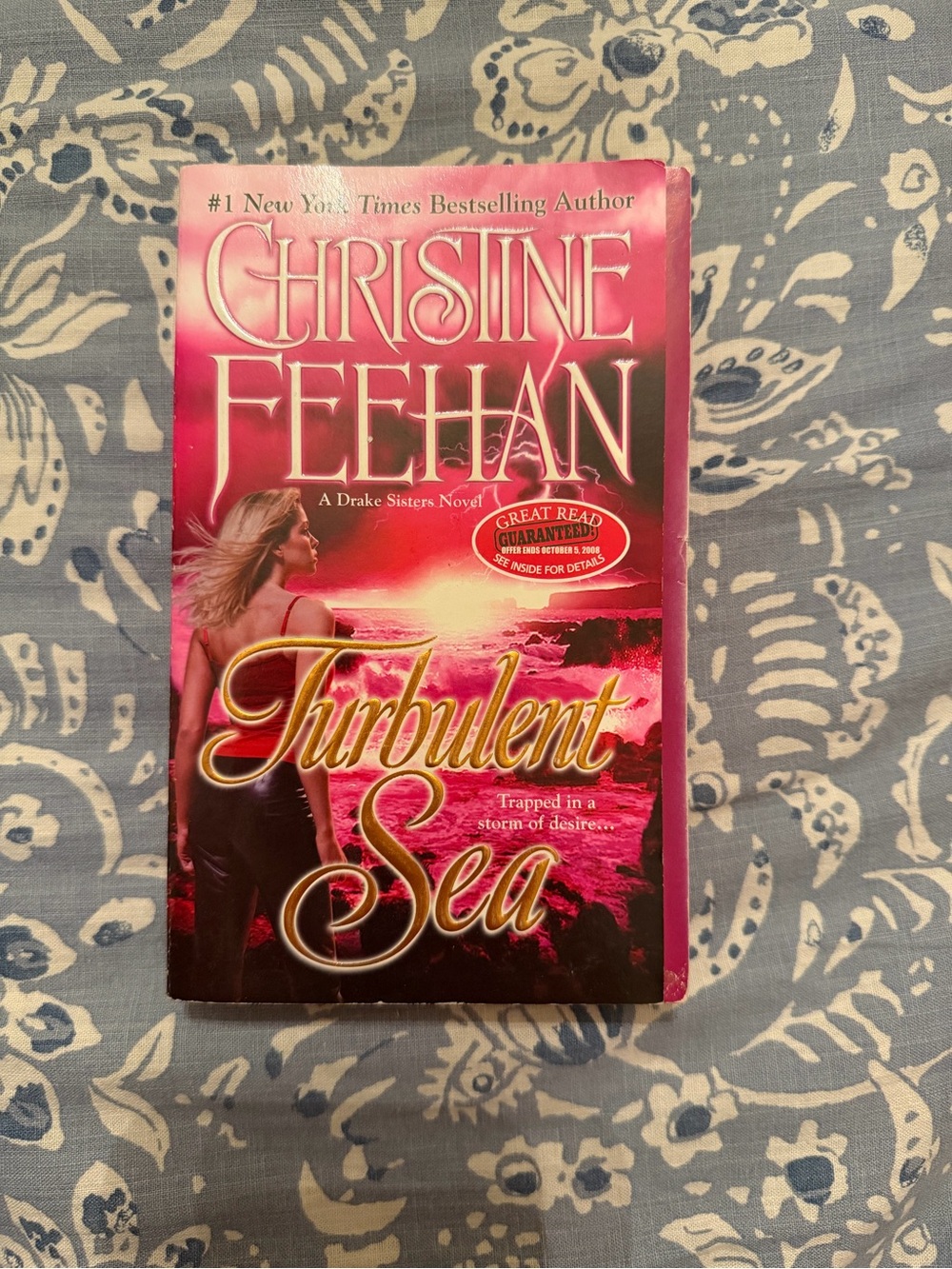 Christine Feehan Turbulent Sea - Pink & Gold Paperback